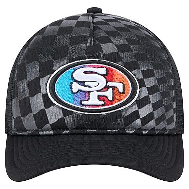 Men's New Era Black San Francisco 49ers Gradient 9FORTY Adjustable Hat
