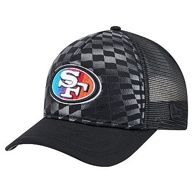 Men's New Era Black San Francisco 49ers Gradient 9FORTY Adjustable Hat
