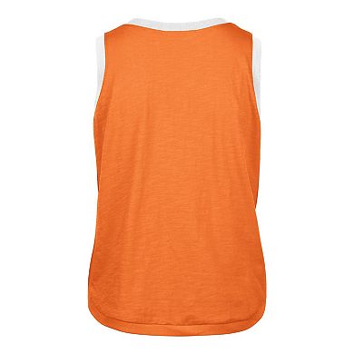 Women's '47 Texas Orange Texas Longhorns Premier Ringer Tank Top