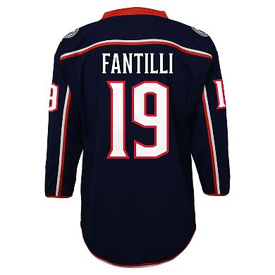 Youth Outerstuff Adam Fantilli Blue Columbus Blue Jackets Alternate Replica Player Jersey