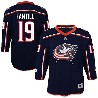 Youth Outerstuff Adam Fantilli Blue Columbus Blue Jackets Alternate Replica Player Jersey