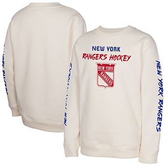 Youth Cream New York Rangers Star Power Pullover Sweatshirt