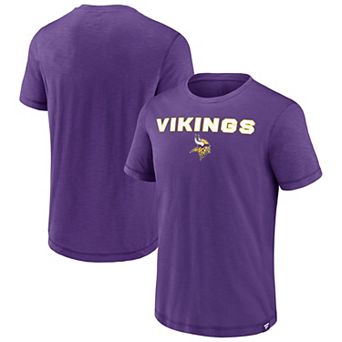 Men's Fanatics Purple Minnesota Vikings Jump The Gun Iconic Slub Elevated T-Shirt