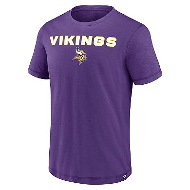 Men's Fanatics Purple Minnesota Vikings Jump The Gun Iconic Slub Elevated T-Shirt