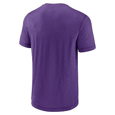 Men's Fanatics Purple Minnesota Vikings Jump The Gun Iconic Slub Elevated T-Shirt