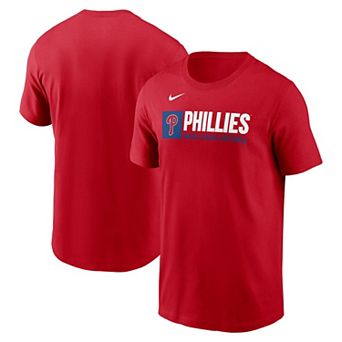 Men's Nike Red Philadelphia Phillies Team Block T-Shirt