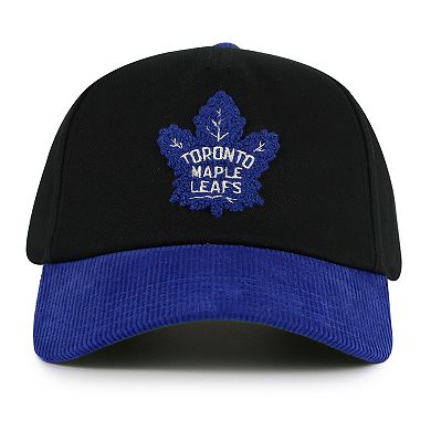 Men's American Needle Black/Blue Toronto Maple Leafs Burnett Adjustable Hat