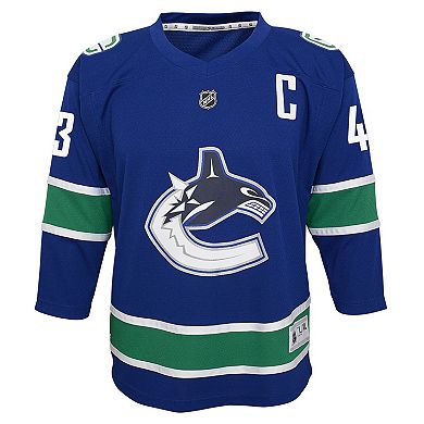 Youth Quinn Hughes Blue Vancouver Canucks Alternate Replica Player Jersey