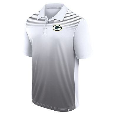 Men's White/Gray Green Bay Packers Sandlot Game Polo