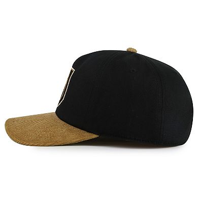 Men's American Needle Black/Gold Vegas Golden Knights Burnett Adjustable Hat