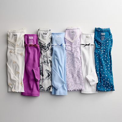 Girls 6-20 SO® Long Sleeve Ribbon Trim Top in Regular & Plus Size