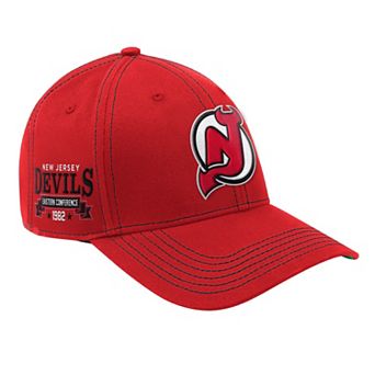 Men's Starter Red New Jersey Devils Sphere II Curved Starfit Adjustable Hat