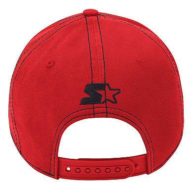 Men's Starter Red New Jersey Devils Sphere II Curved Starfit Adjustable Hat