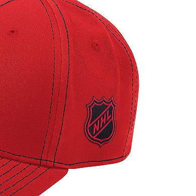 Men's Starter Red New Jersey Devils Sphere II Curved Starfit Adjustable Hat