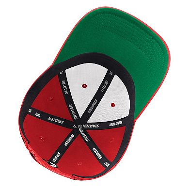 Men's Starter Red New Jersey Devils Sphere II Curved Starfit Adjustable Hat