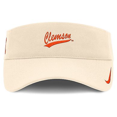 Men's Nike Natural Clemson Tigers Primetime Ace Adjustable Visor