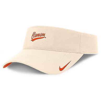 Men's Nike Natural Clemson Tigers Primetime Ace Adjustable Visor
