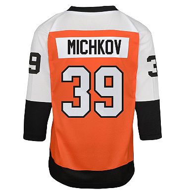 Youth Matvei Michkov Orange Philadelphia Flyers Home Replica Player Jersey