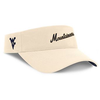 Men's Nike Natural West Virginia Mountaineers Primetime Ace Adjustable Visor