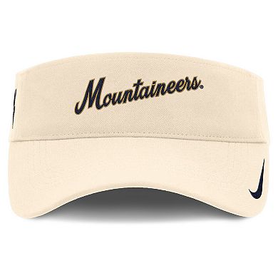 Men's Nike Natural West Virginia Mountaineers Primetime Ace Adjustable Visor