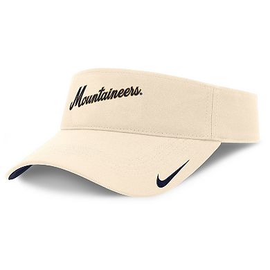 Men's Nike Natural West Virginia Mountaineers Primetime Ace Adjustable Visor