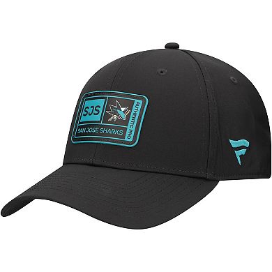 Men's Fanatics Black San Jose Sharks Training Camp Fitted Hat