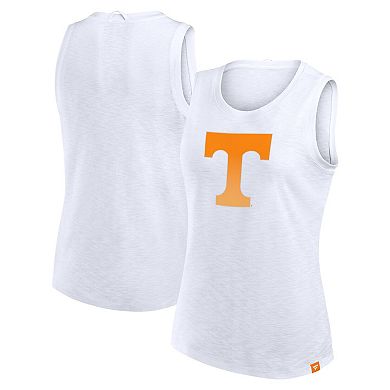 Women's Fanatics White Tennessee Volunteers Activate Slub Tank Top