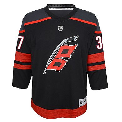 Youth Andrei Svechnikov Black Carolina Hurricanes Alternate Replica Player Jersey