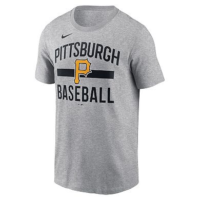 Men's Nike Heather Gray Pittsburgh Pirates Arched T-Shirt