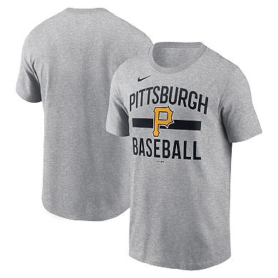 Men's Nike Heather Gray Pittsburgh Pirates Arched T-Shirt
