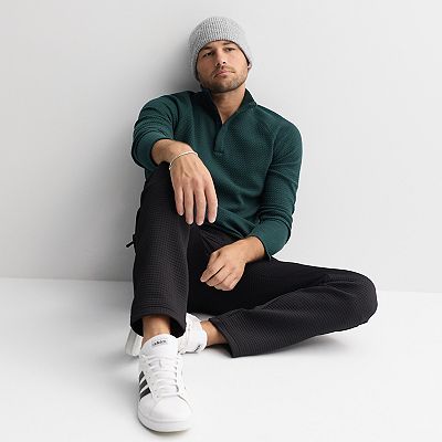 Men's FLX Textured Fleece Quarter-Snap Pullover