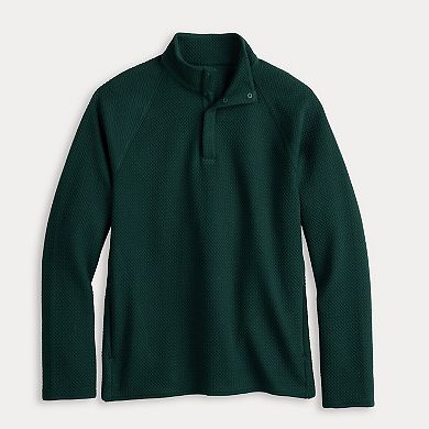 Men's FLX Textured Fleece Quarter-Snap Pullover