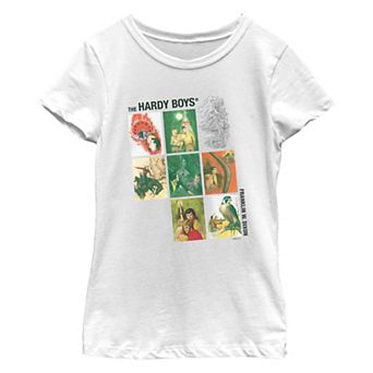 Girls 7-16 The Hardy Boys Franklin W. Dixon Action Scenes Graphic Tee