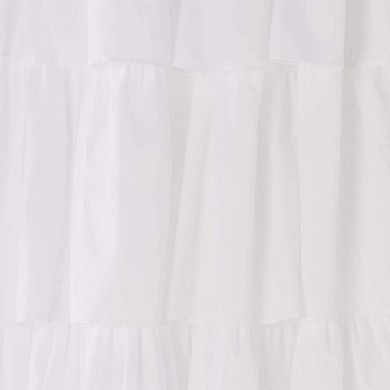 Dainty Home Carnival 2-Pack Light Filtering Pleated Layered Rod Pocket Curtain Panel Pair