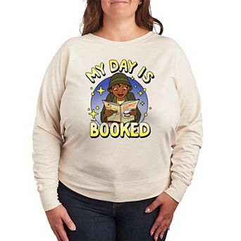 Disney's The Princess And The Frog Tiana Plus Size My Day Is Booked French Terry Long Sleeve Tee