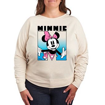 Disney's Minnie Mouse Plus Size French Terry Long Sleeve Tee