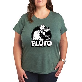 Disney's Pluto Plus Size Loyal & True Graphic Tee