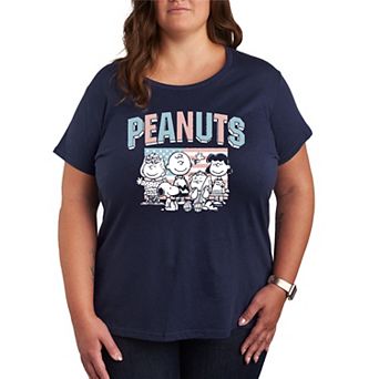Plus Size Peanuts Americana Graphic Tee
