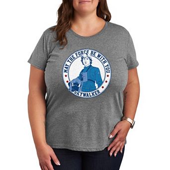 Plus Size Star Wars Skywalker May The Force Graphic Tee