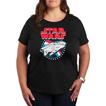 Plus Size Star Wars Millennium Falcon Graphic Tee