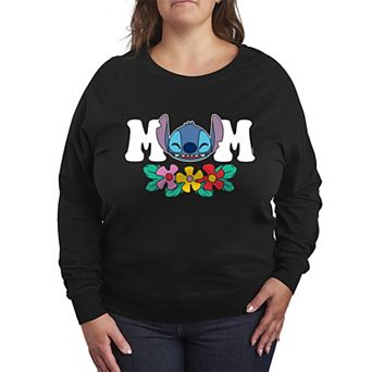 Disney's Lilo And Stitch Plus Size Mom French Terry Long Sleeve Tee