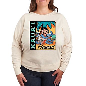 Disney's Lilo And Stitch Plus Size Kaua'i French Terry Long Sleeve Tee