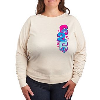Disney's Lilo And Stitch Plus Size 626 French Terry Long Sleeve Tee