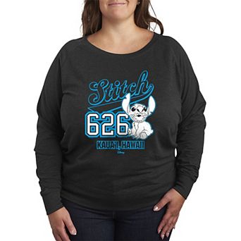 Disney's Lilo And Stitch Plus Size 626 Kaua'i French Terry Long Sleeve Tee
