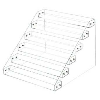 Acrylic Spice Rack 31x5x3 cm, 6 tier Spice Drawer Organizer Shelf Seasoning Jar Rack for Kitchen