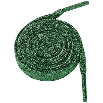 1 Pair Glitter Metallic Flat Shoelaces Colorful Sequin Sparkling Shoestring Sneakers 140cm/55.12"