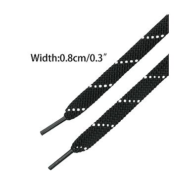 2 Pairs Flat Shoelaces Double Color Shoe Strings Casual Sneakers 120cm/47.24"
