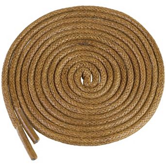 2 Pair Waxed Shoe Laces Round Solid Woven Shoelaces for Boots Men and Women 70cm/27.56"
