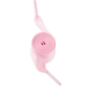 1 Pair Flat Satin Ribbon Shoelaces Wide Shoestrings Colorful Shoe Laces Women Girls 140cm/55.12"