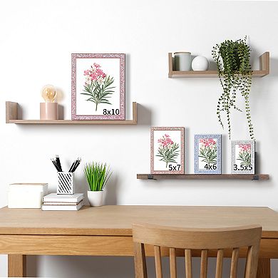 Picture Frames, Metal Photo Frame with Glass, Display for Wedding Gift Home Tabletop Decor 3.5"x5"